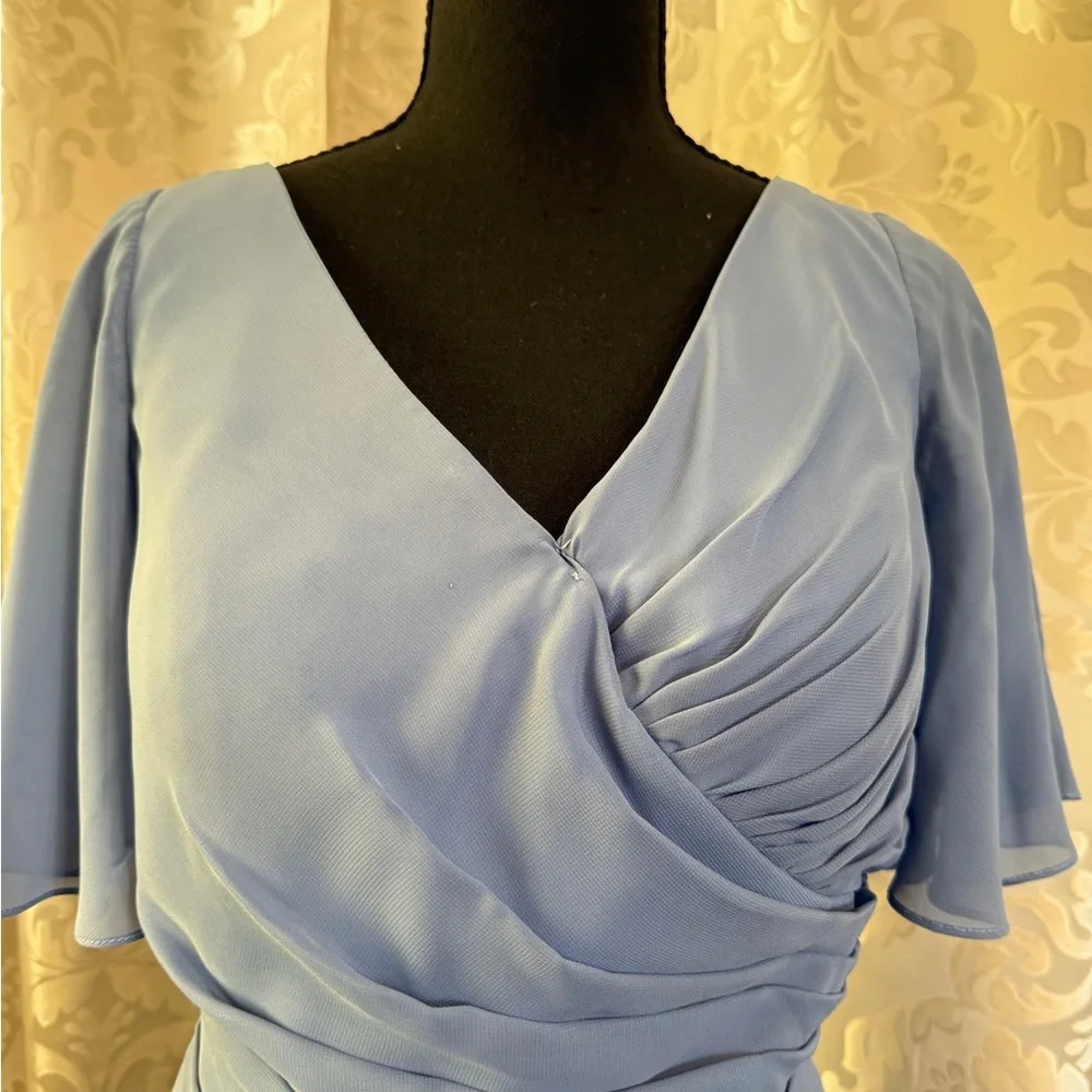 Chic High-Low Blue Dress for Women/C131 - Picture 5 of 7